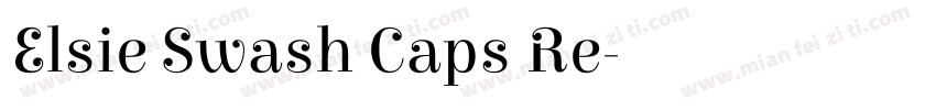 Elsie Swash Caps Re字体转换